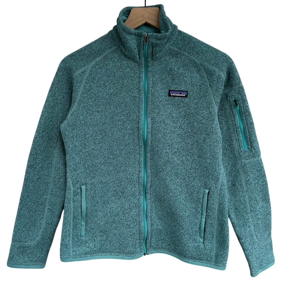 Patagonia Better Sweater Full Zip Fleece Jacket Teal Green Heather Womens Small